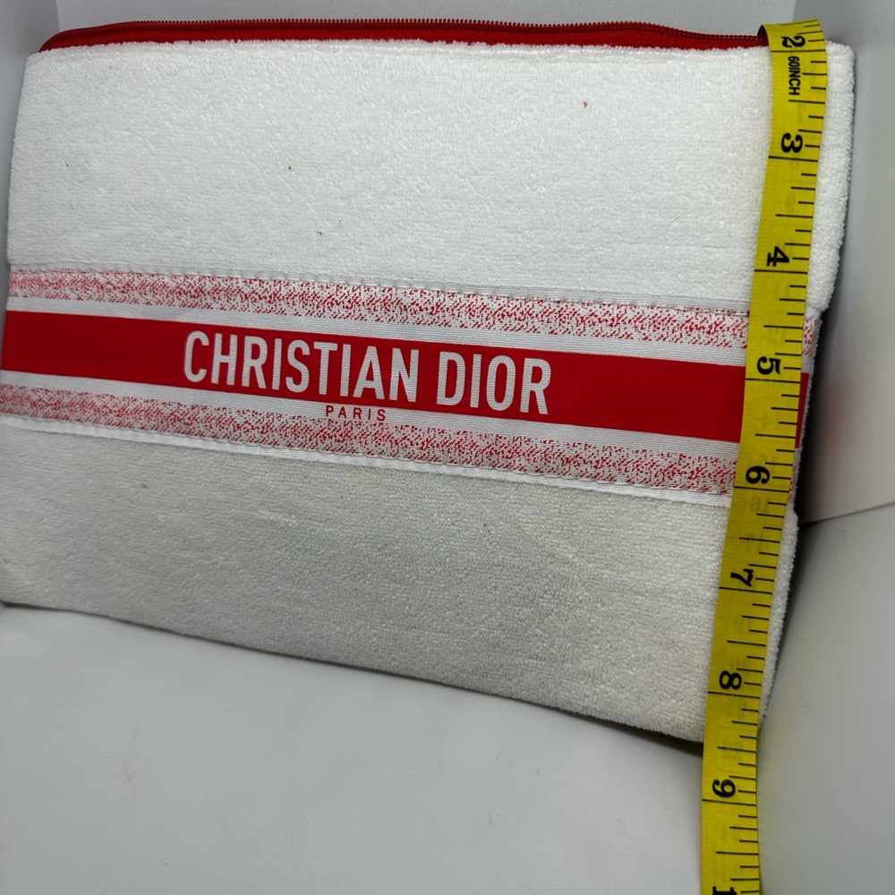 Christian Dior terry cloth fabric pouch. New w/o tags - Picture 2 of 6